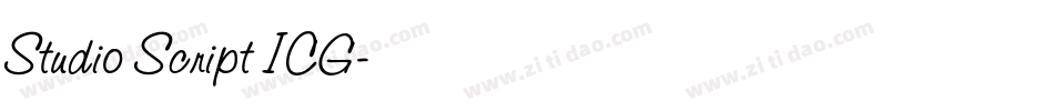 Studio Script ICG字体转换
